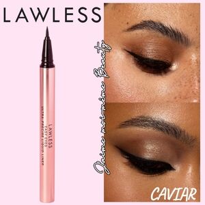 LAWLESS Ultra Black Caviar Precision Liquid Eyeliner Brush Tip